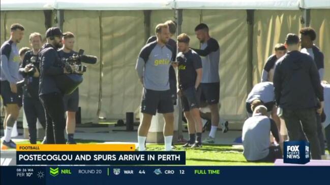 Ange Postecoglou and his Spurs prepare in Perth