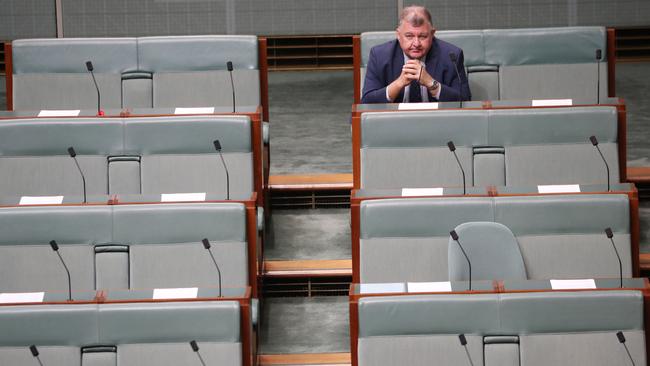 A vision of a future when federal Parliament House needs nothing more than a single Craig Kelly to function. Picture: Gary Ramage