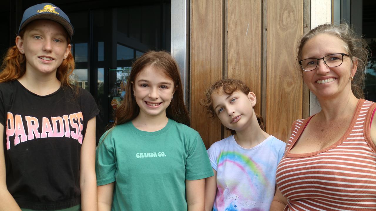 Addison Hanrahan, Sophie Beckman, and Isobel and Julie Hanrahan.