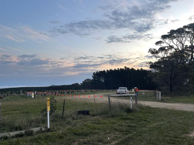 Emergency services are on the way the scene after a person become trapped in machinery at Parawa, near Second Valley. Picture: The Advertiser