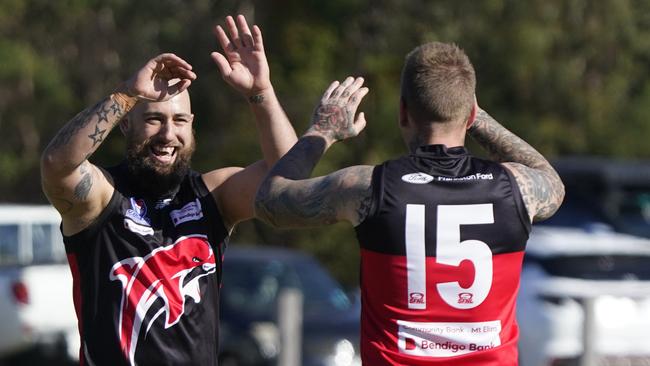 Southern league Division 3 football Anzac Day round: Frankston Dolphins v Black Rock. Dolphins player Jaiden Peters. Picture: Valeriu Campan