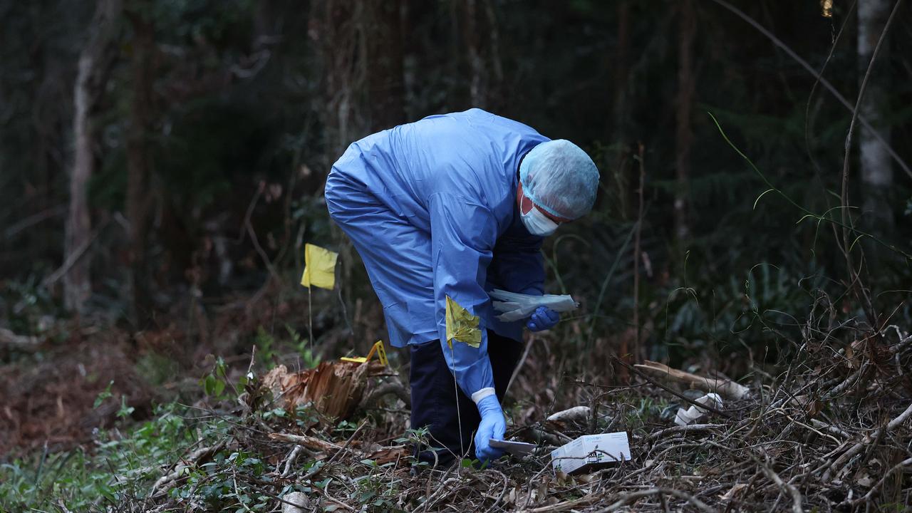 Police conduct a search in Good Night Scrub National Park looking for the missing 17 year old Pheobe Bishop. Pics Adam Head