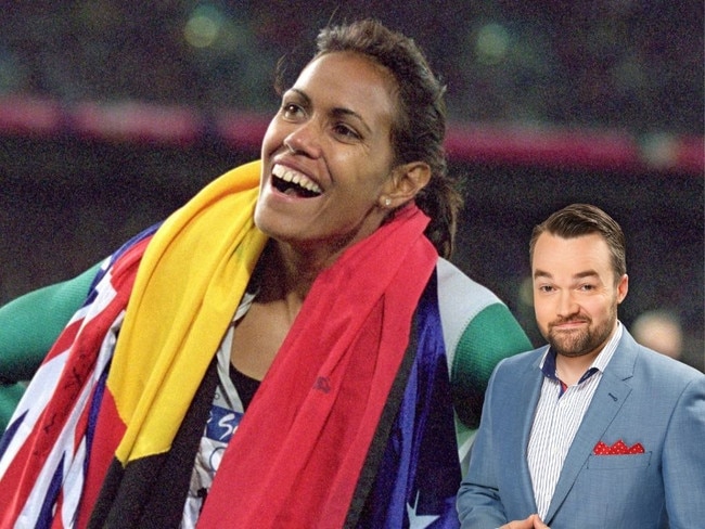 Web art for Shark Quiz: Cathy Freeman.