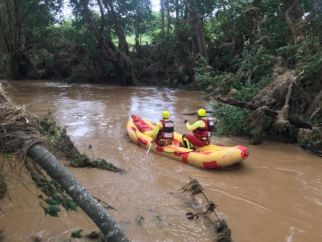 QFES crews have responded to almost 1000 incidents across southern Queensland in the past 24 hours including over 40 swiftwater rescues, while SES volunteers have been working through more than 950 requests for assistance. Image: QFES