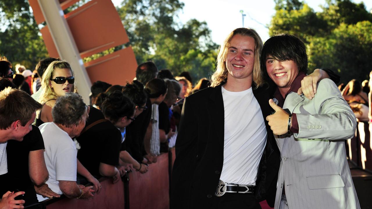 Simeon Shephed and Luke Schwartzkopff at the 2010 Centralian Senior College formal at the Alice Springs Convention Centre. Picture: NT NEWS