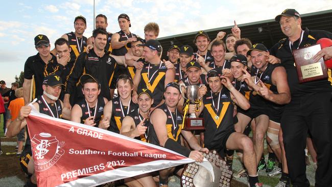 Happy Valley after winning the 2012 SFL premiership against Brighton.