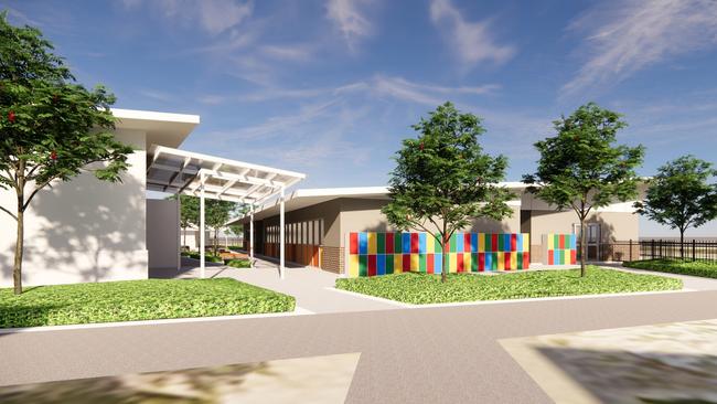 An artist's impression of part of the $2.6 million redevelopment of Mark Oliphant College, Munno Para West, designed by architects Grieve Gillett Andersen. Picture: Education Dept