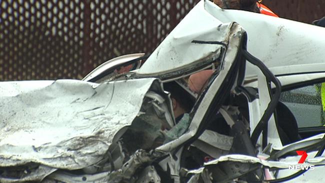 An innocent driver was injured as a result of Michael Sanders’ driving. Picture: 7 News.