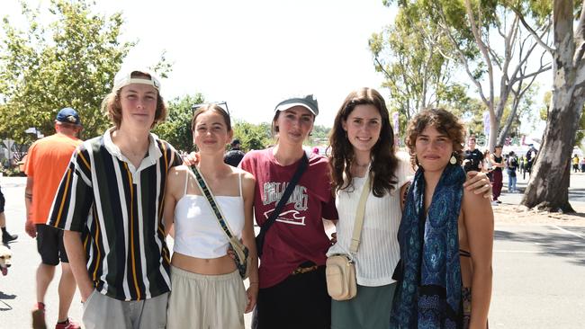 Jani, Giselle, Fleur, Maya and Sammy at St. Jerome’s Laneway Festival in Melbourne 2024.