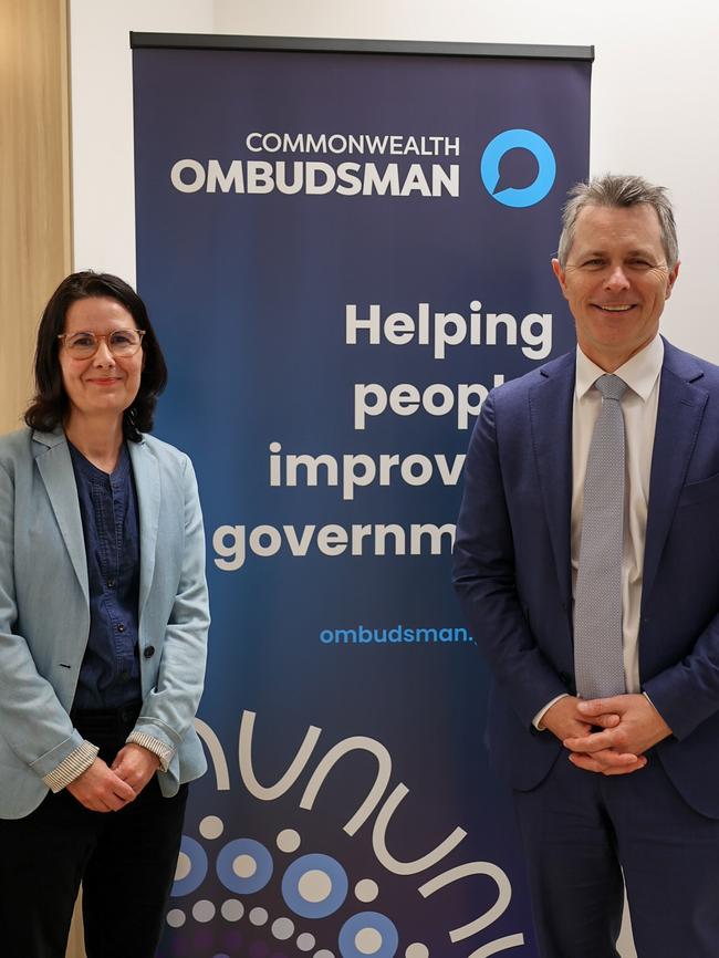 Sarah Bendall, left, pictured with Education Minister Jason Clare. Picture: Facebook