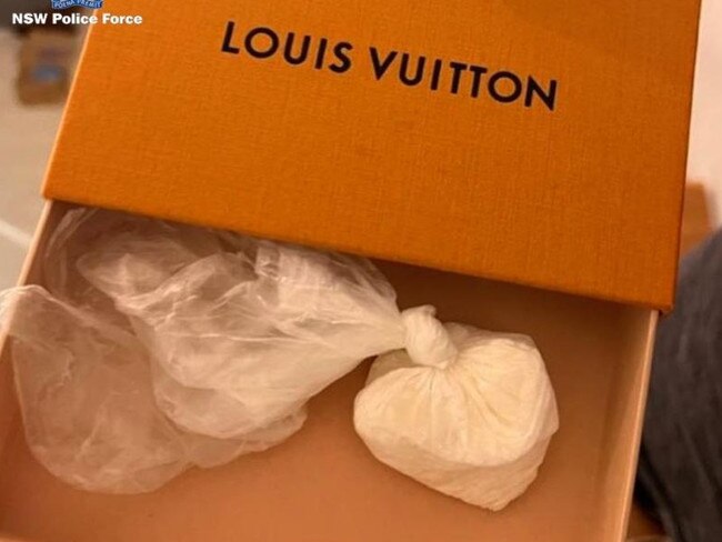 NSW Police charged the three Chami brothers along with their associate, Ismael Hares, after officers discovered $1.6 m in cash, cocaine and methamphetamine in cars and homes at Strathfield. Picture: NSW Police