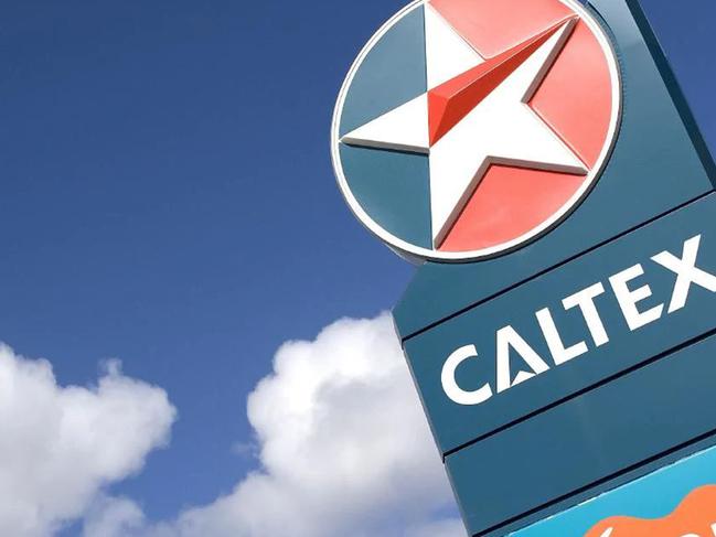 A Caltex sign with convenience store