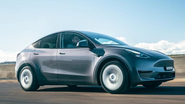 The Tesla Model Y ws the number one selling SUV in the country last month. Picture: Thomas Wielecki.