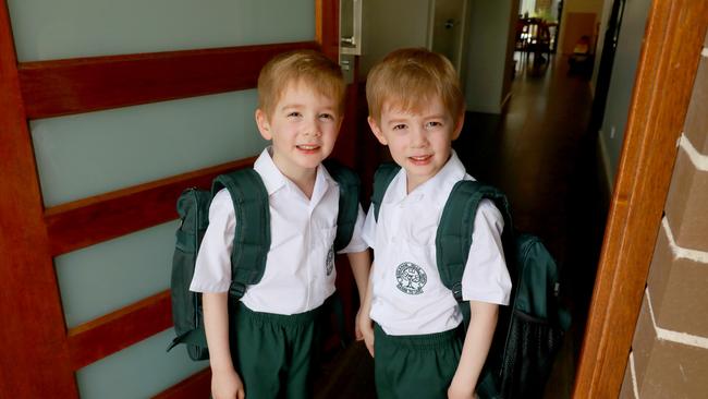 Joseph and William Coleman all set for school.