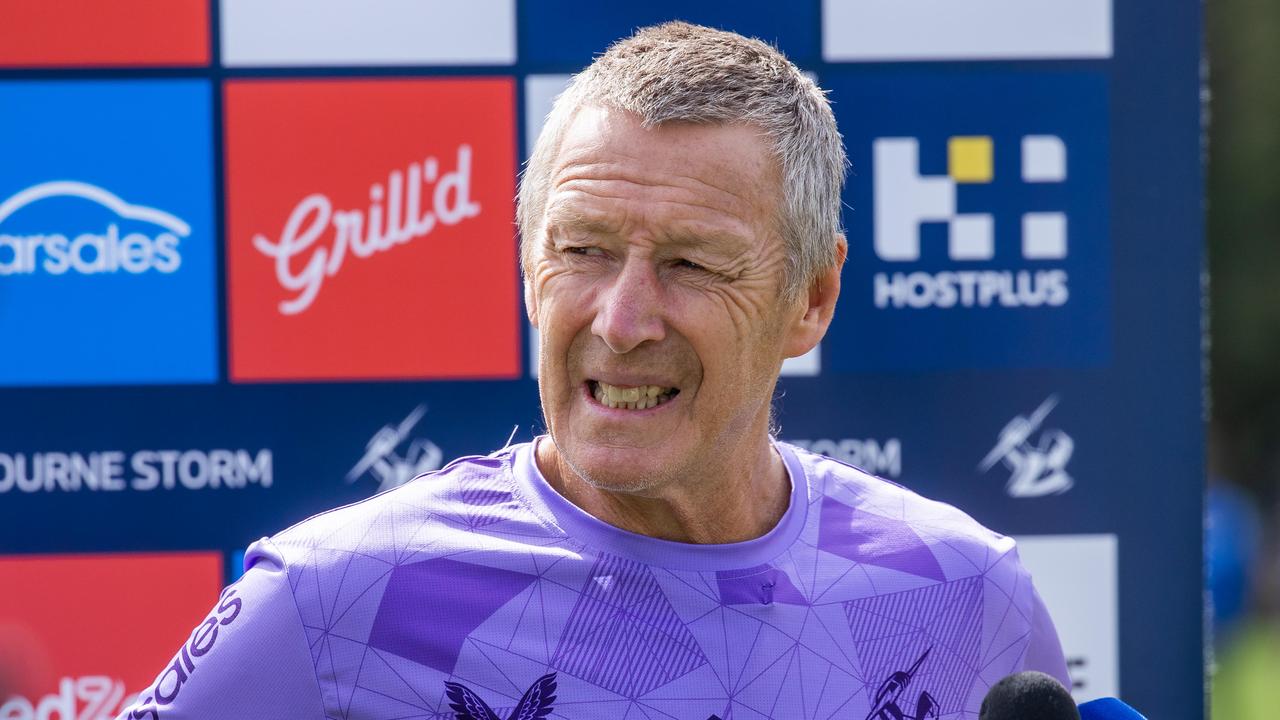 Storm coach Craig Bellamy has given a hint about his future. Picture: Jason Edwards