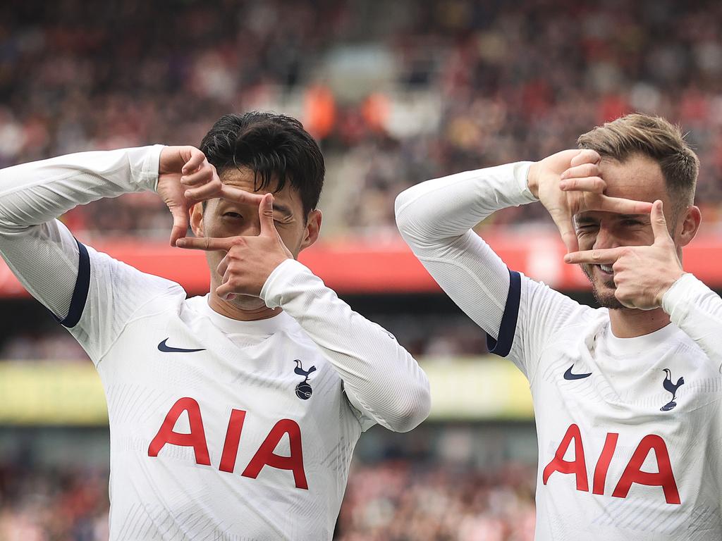 Tottenham 2-0 Fulham - Premier League RECAP: Son Heung-min and James  Maddison fire goals for Spurs in the London derby as Ange Postecoglou's  side return top of the Premier League table