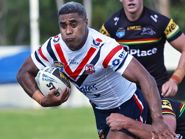 WEEKEND TELEGRAPH - 9/3/24MUST CHECK WITH PIC EDITOR BEFORE PUBLISHING - Penrith Panthers host Sydney City Roosters in reserve grade at ST MaryÃs this afternoon. Michael Jennings pictured. Picture: Sam Ruttyn