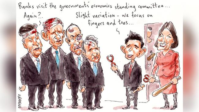 Rod Clement Margin Call cartoon for 30-08-2018. Version: Business Cartoon  (1280x720 - Aspect ratio preserved, Canvas added)COPYRIGHT: The Australian's artists each have different copyright agreements in place regarding re-use of their work in other publications.Please seek advice from the artists themselves or the Managing Editor of The Australian regarding re-use.