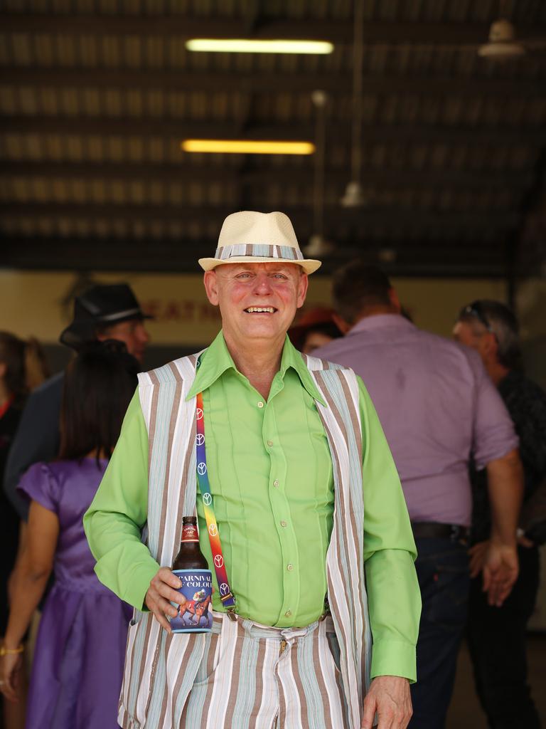 Matt Reschke enjoys the 2019 Darwin Cup. Picture: GLENN CAMPBELL