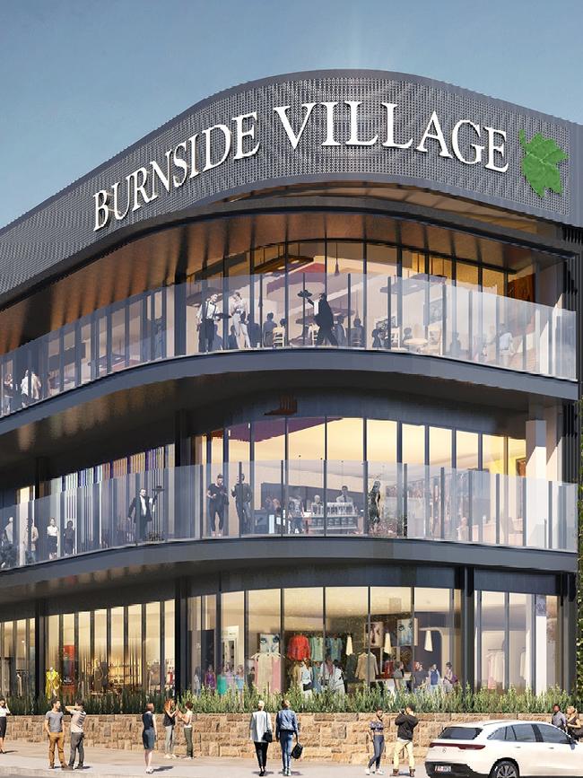 An artist's impression of the Burnside Village expansion. Picture: Supplied Burnside Village