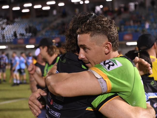 Palmerston Raiders celebrate winning the NRLNT Grand Final 2022. Picture: (A)manda Parkinson