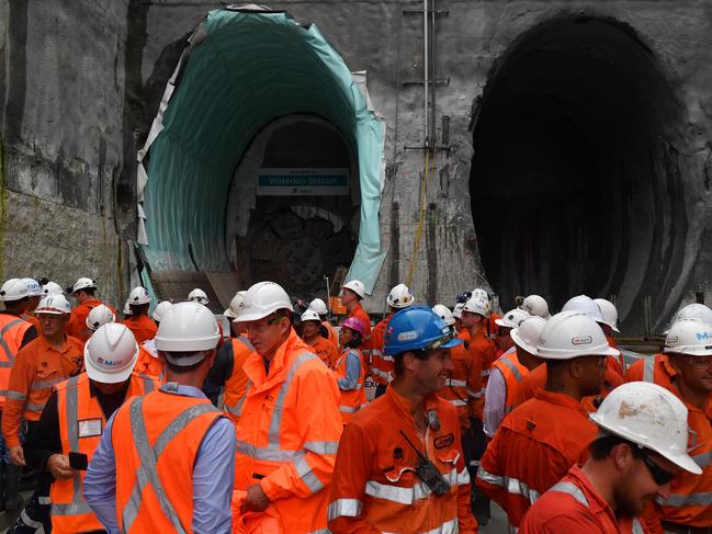 Two tunnels are under construction. Picture: AAP Image/Dean Lewins 