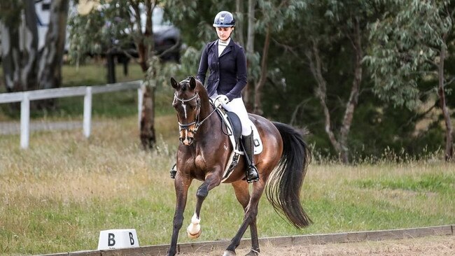 Young eventer Claire Nitschke. Picture: Supplied