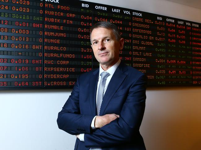 01/08/2016. Dominic Stevens jumps from board table to chief executive job at ASX, after a three month search to replace Elmer Funke Kupper. Britta Campion / The Australian.