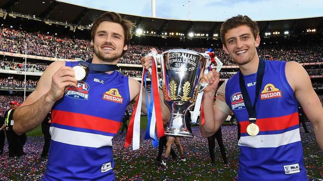 Joel Hamling (left) could leave the Bulldogs on a high.