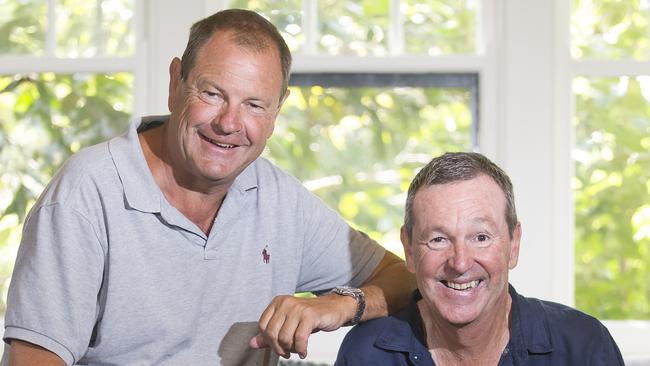 Best mates Bill Guest and Neal Daniher. Picture: Sarah Matray