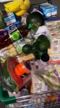 Man blows up over the cost of his small trolley of groceries