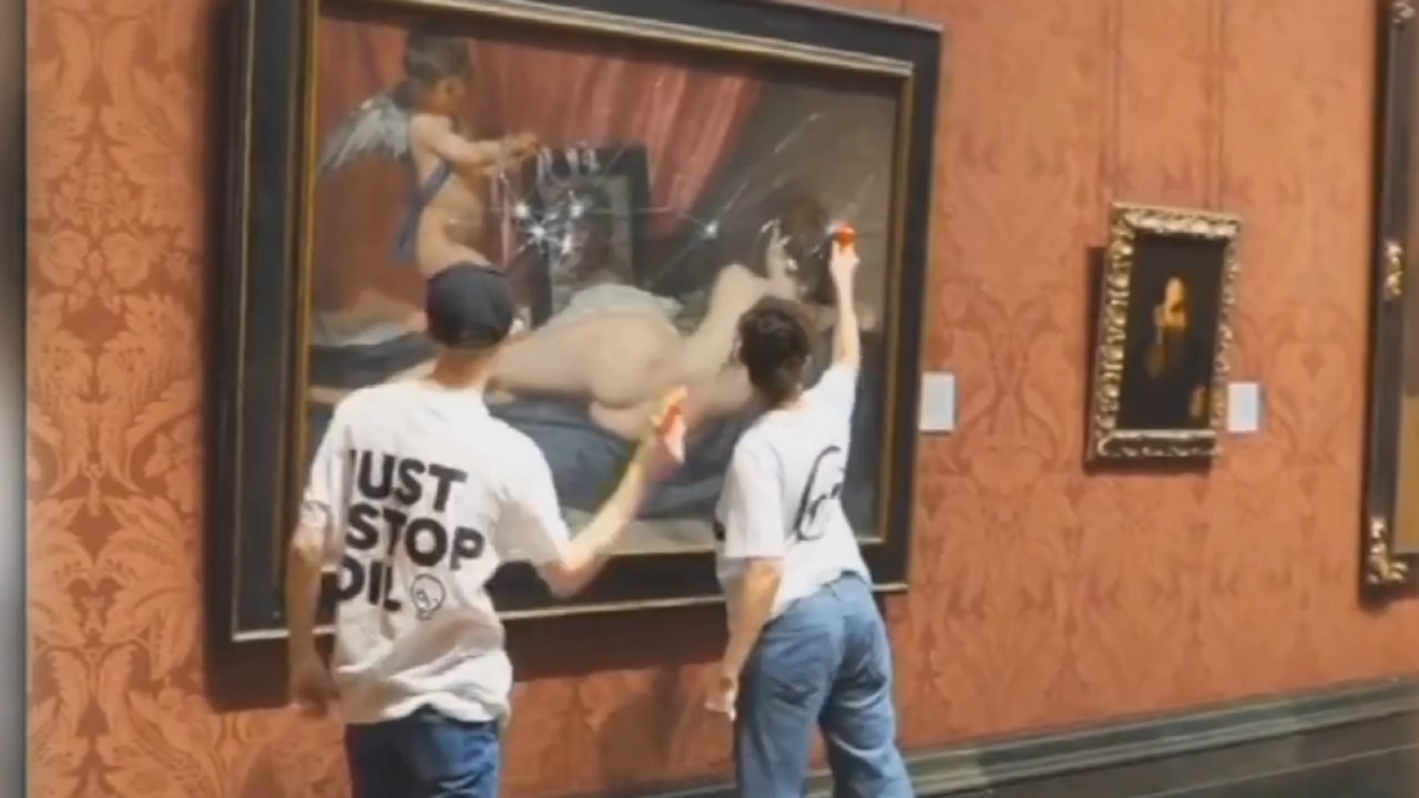 ‘Appalling’: Just Stop Oil protestors smash priceless painting with hammers