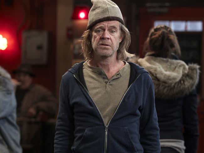 Alcoholic dad ... Actor William H Macy as Frank Gallagher in a scene from Shameless. Pic Foxtel.