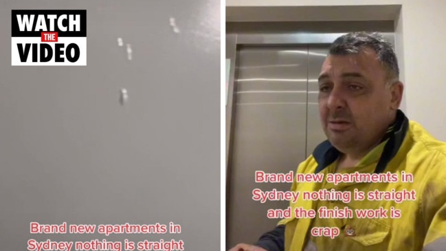 Tradie exposes shonky brand new appartments