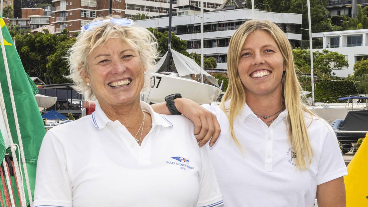 Wendy Tuck and Meg Niblett on Gizmo for the Sydney to Hobart. Photo: Andrea Francolini/CYCA