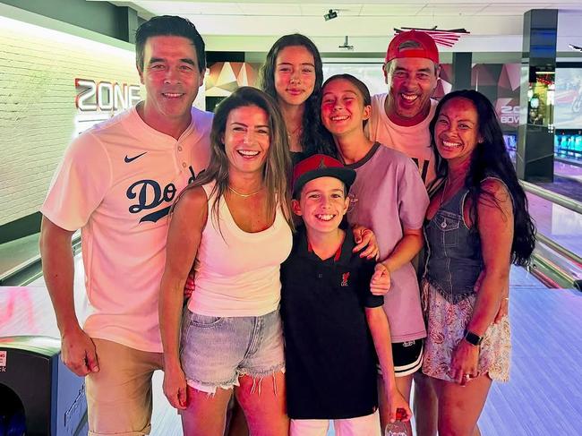 The couple were joined by Stewart’s twin brother Nick and his family. Picture: Instagram