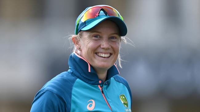 NOTTINGHAM, ENGLAND - JUNE 21: Australia captain Alyssa Healy during a nets session at Trent Bridge on June 21, 2023 in Nottingham, England. (Photo by Gareth Copley/Getty Images)