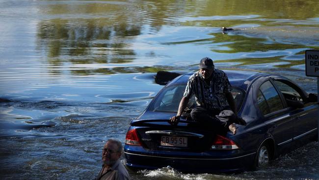 Dozens of cars are washed off Cahills Crossing into croc infested waters every year. Stuart Butler