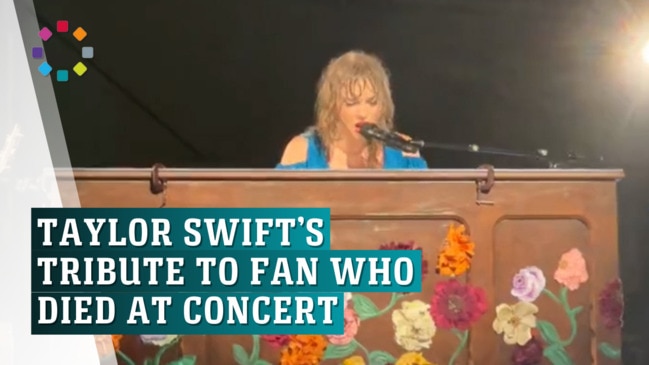 Taylor Swift pays emotional tribute to fan who died at show