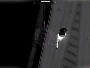 POLAIR vision shows stolen cars cause havoc on the streets of Toowoomba.