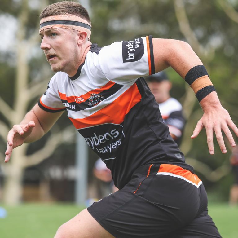 Balmain SG Ball skipper Brandon Tumeth trained with Wests Tigers NRL squad this summer Picture: Wests Tigers Media