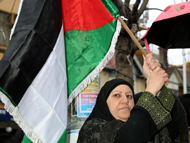 Protesters are calling for the activists to be released. Picture: NewsWire / John Appleyard
