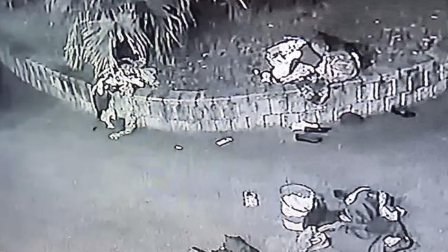 Screenshot of CCTV video from Gympie Tenpin Bowling. Photo: Facebook.