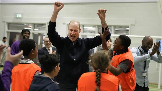 Prince William discussed the effects of social media at the OnSide youth centre in London on Thursday. Picture: Getty