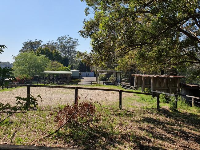 The old run down stables.