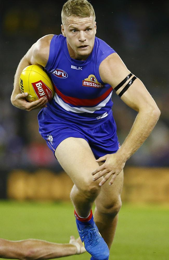 Jake Stringer in action for the Bulldogs. Picture: Michael Klein