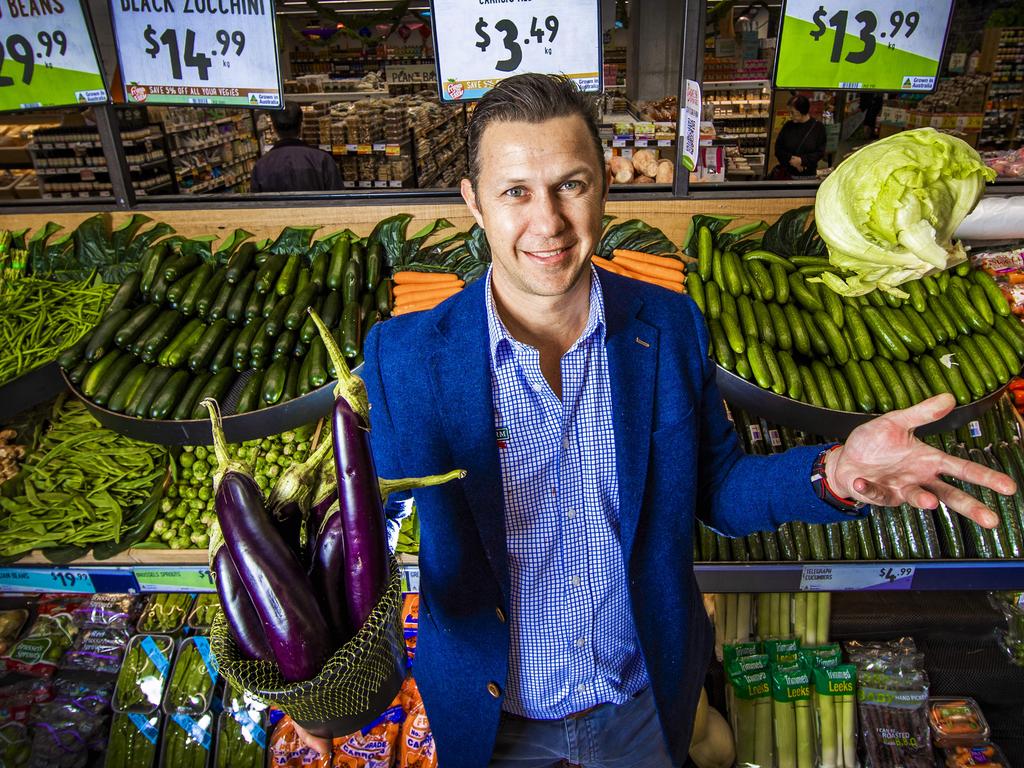 Tristan Harris at Harris Farm Markets. Picture: Nigel Hallett