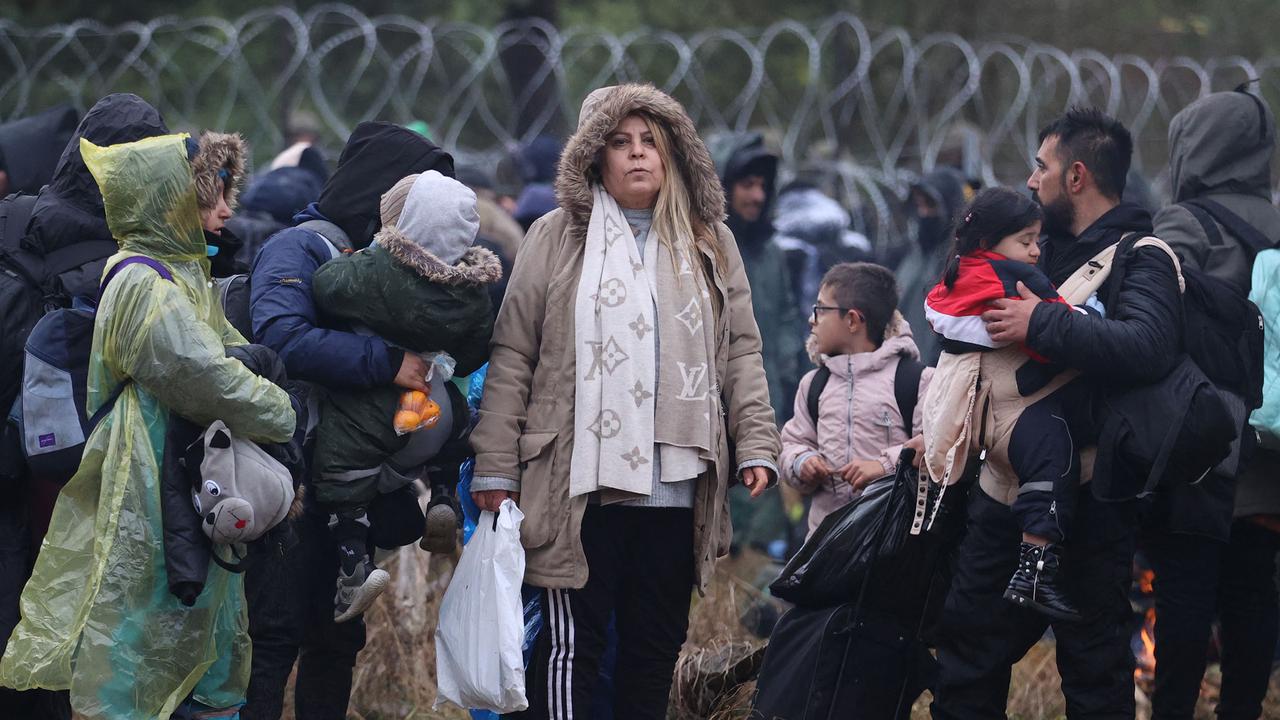 Belarus is accused of “weaponising” migration. Picture: Leonid Shcheglov/BELTA/AFP