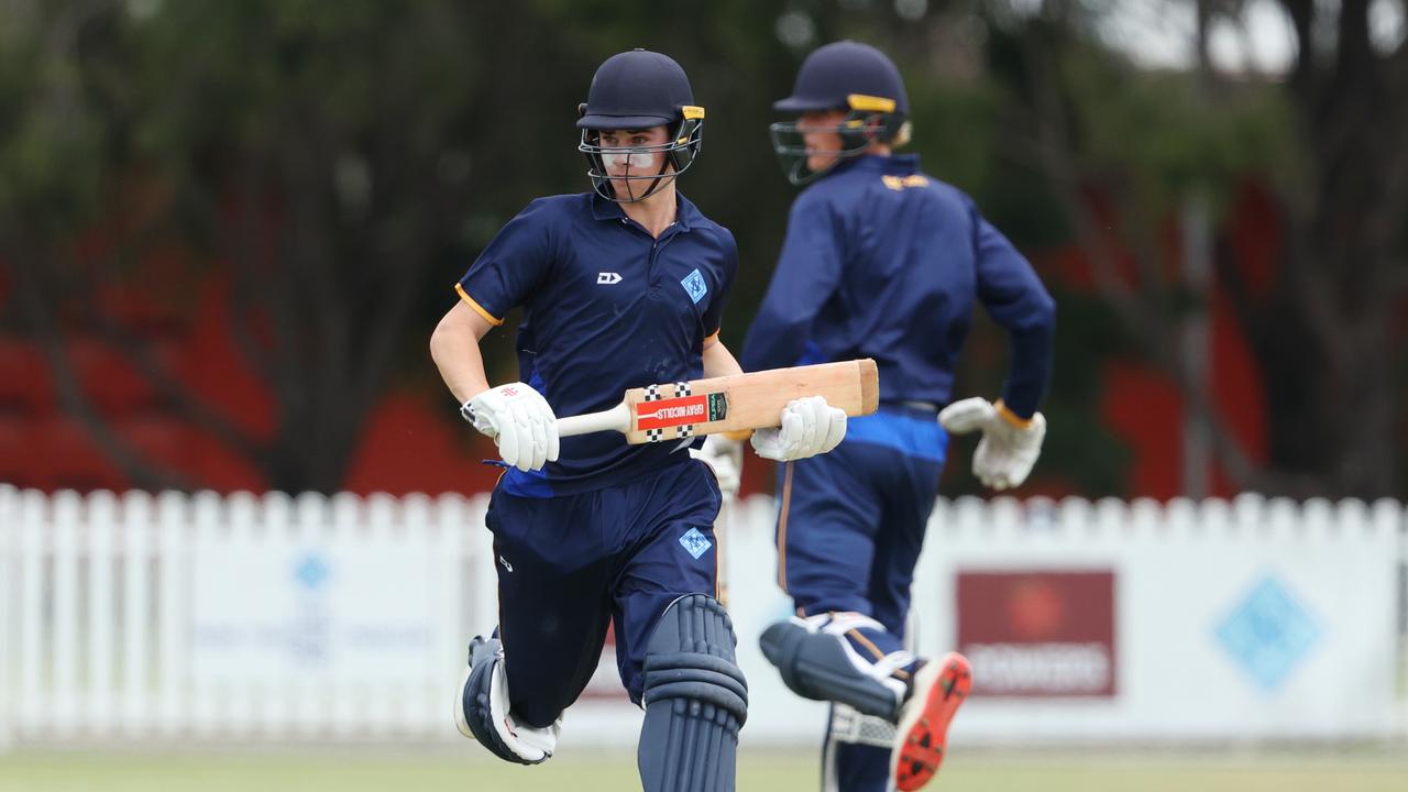 Eli Brain batting for Northern Suburbs against Toombul in their Under 17 cricket clash at Ian Healy Oval. Picture Lachie Millard