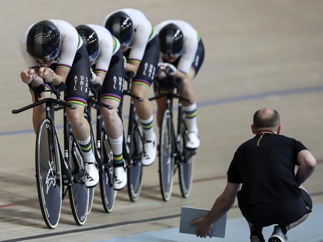 CYCLING - Track Down Under at the Adelaide Super-Drome, Gepps Cross. World Champion Women's 3000m pursuit team  Picture SARAH REED